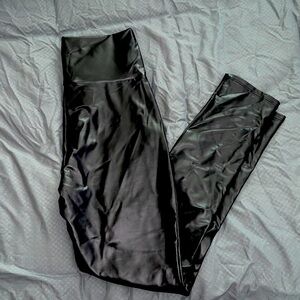 M black pleather leggings